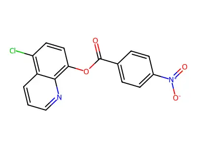 (5-Chloroquinolin-8-yl) 4-nitrobenzoate structure