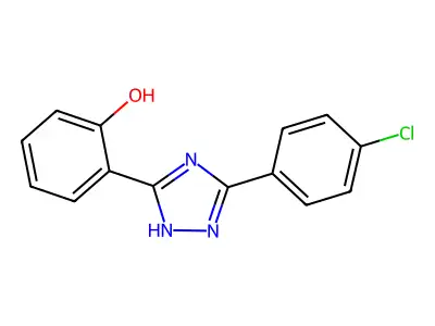 2-(5-(4-Chlorophenyl)-1H-1,2,4-triazol-3-yl)phenol structure