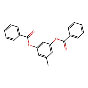 3-(Benzoyloxy)-5-methylphenyl benzoate structure