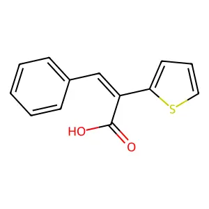 3-苯基-2-(噻吩-2-基)丙烯酸 structure