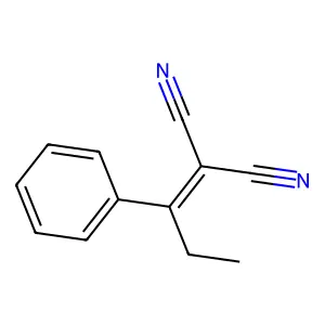 2-(1-苯基亚丙基)丙二腈 structure