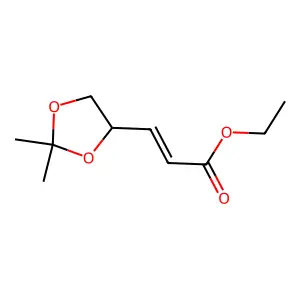 Ethyl 3-(2,2-dimethyl-1,3-dioxolan-4-yl)acrylate structure