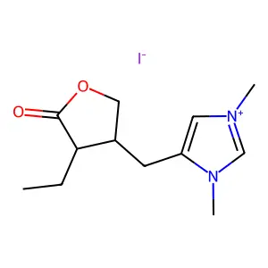N-甲基毛果芸香碱碘化物 structure