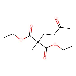Diethyl methyl(3-oxobutyl)propanedioate structure