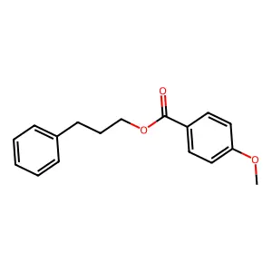 3-Phenylpropyl 4-methoxybenzoate structure
