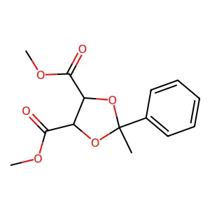 Dimethyl (4R,5R)-2-Methyl-2-phenyl-1,3-dioxolane-4,5-dicarboxylate structure