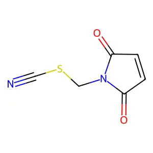 Thiocyanic acid, maleimido-methyl ester structure