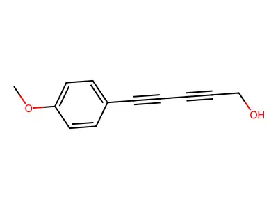 2,4-Pentadiyn-1-ol, 5-(4-methoxyphenyl)- structure