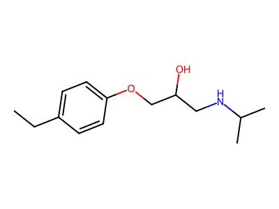 1-(4-Ethyl-phenoxy)-3-isopropylamino-propan-2-ol structure