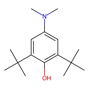2,6-Di-t-butyl-4-dimethylaminophenol structure