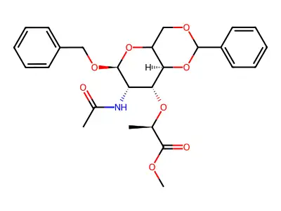 Benzyl N-Acetyl-4,6-O-benzylidene-alpha-isomuramic Acid Methyl Ester structure