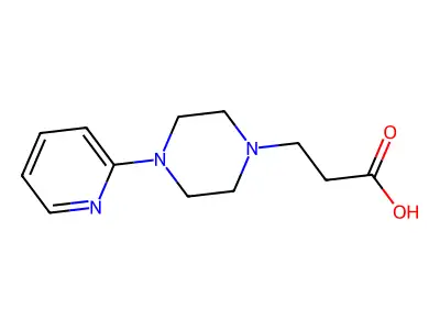 2-(4-Pyridin-2-ylpiperazin-1-yl)propanoic acid structure