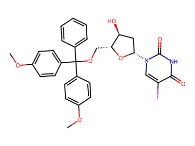 5'-O-DMTr-5-Iodo-2'-deoxyuridine structure
