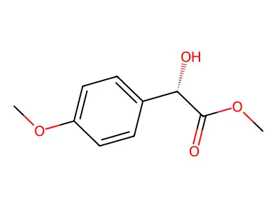 Methyl 2-hydroxy-2-(4-methoxyphenyl)acetate structure