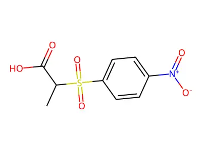 2-(4-Nitrobenzenesulfonyl)propanoic acid structure