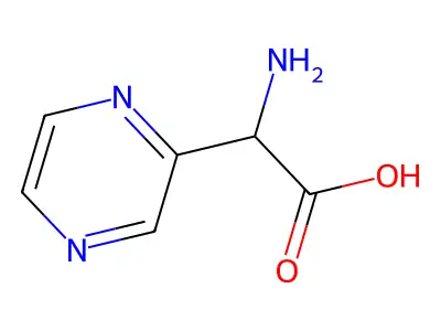Amino(pyrazin-2-yl)acetic acid structure