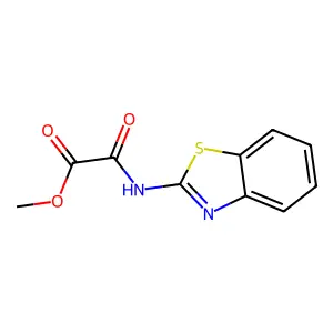 Acetic acid, (2-benzothiazolylamino)oxo-, methyl ester structure