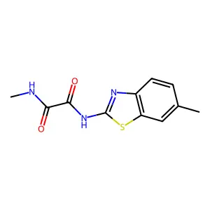 Ethanediamide, N-methyl-N'-(6-methyl-2-benzothiazolyl)- structure