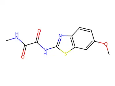 Ethanediamide, N-(6-methoxy-2-benzothiazolyl)-N'-methyl- structure