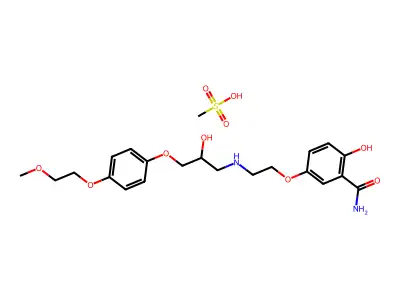 Trigevolol mesylate structure