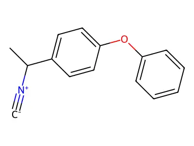 1-(1-Isocyanoethyl)-4-phenoxybenzene structure