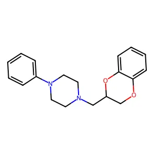 Piperazine, 1-((2,3-dihydro-1,4-benzodioxin-2-yl)methyl)-4-phenyl- structure