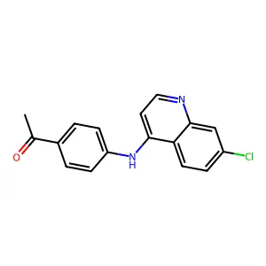 1-(4-((7-Chloro-4-quinolinyl)amino)phenyl)ethanone structure