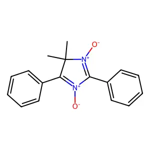 4H-Imidazole, 4,4-dimethyl-2,5-diphenyl-, 1,3-dioxide structure