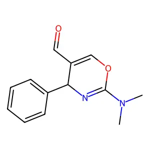 2-(Dimethylamino)-4-phenyl-4H-1,3-oxazine-5-carbaldehyde structure