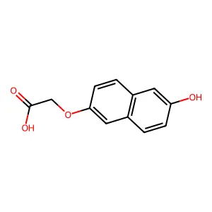 (6-羟基-2-萘基)氧基乙酸 structure