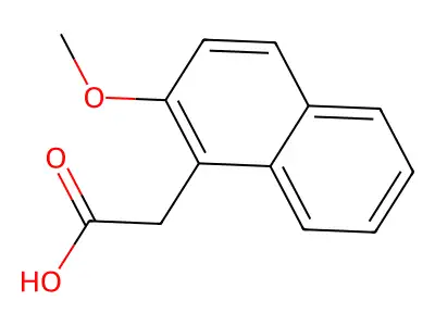 1-Naphthaleneacetic acid, 2-methoxy- structure