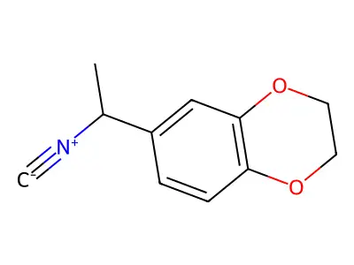 6-(1-Isocyanoethyl)-2,3-dihydro-1,4-benzodioxine structure