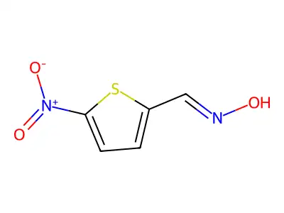(NZ)-N-[(5-nitrothiophen-2-yl)methylidene]hydroxylamine structure