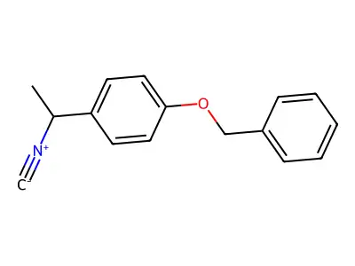 1-(Benzyloxy)-4-(1-isocyanoethyl)benzene structure