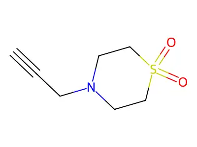 4-(Prop-2-yn-1-yl)-1lambda~6~,4-thiazinane-1,1-dione structure