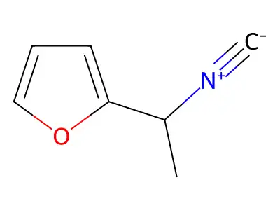 2-(1-Isocyanoethyl)furan structure