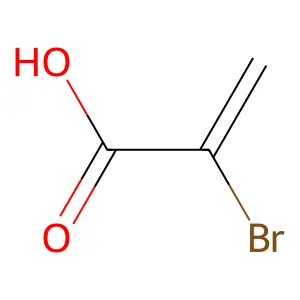 2-溴丙烯酸 structure
