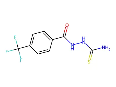 2-[4-(Trifluoromethyl)benzoyl]hydrazine-1-carbothioamide structure