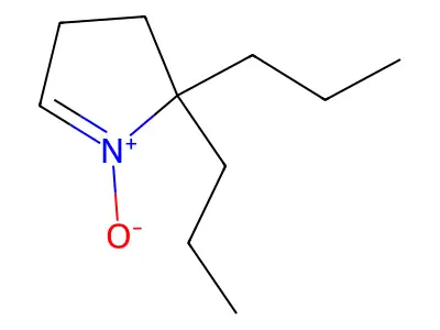 5,5-二丙基-1-吡咯啉 1-氧化物 structure