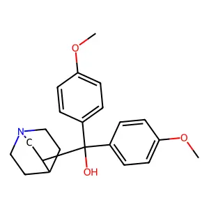 3-Quinuclidinemethanol, alpha,alpha-bis(p-methoxyphenyl)- structure