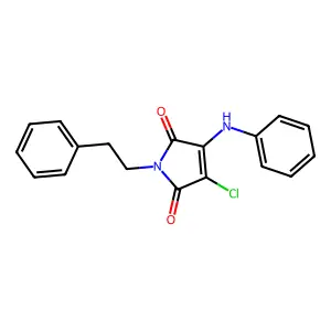 3-Chloro-4-(phenylamino)-1-(2-phenylethyl)-1H-pyrrole-2,5-dione structure