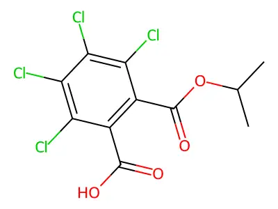 Isopropyl tetrachlorophthalate structure