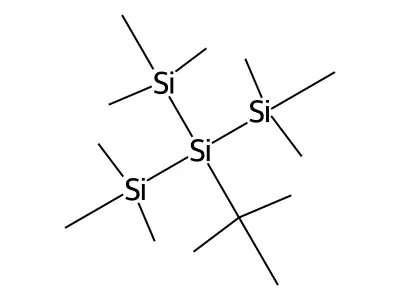 Tert-butyl-tris(trimethylsilyl)silane structure