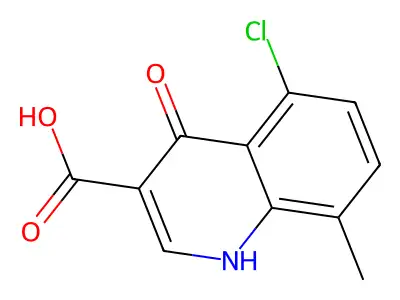 5-Chloro-4-hydroxy-8-methylquinoline-3-carboxylic acid structure