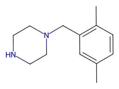 1-(2,5-Dimethyl-benzyl)piperazine structure