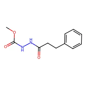 Methyl 2-(3-phenylpropanoyl)hydrazinecarboxylate structure