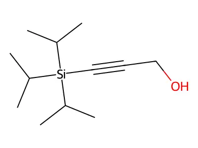 3-[Tris(1-methylethyl)silyl]-2-propyn-1-ol structure