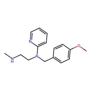 2-[(2-Methylaminoethyl)(P-Methoxybenzyl)Amino]Pyridine structure