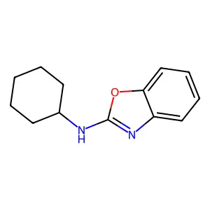2-Benzoxazolamine, N-cyclohexyl- structure