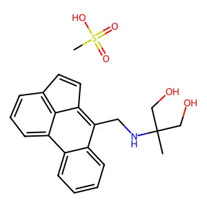 2-((6-Acephenanthrylenylmethyl)amino)-2-methyl-1,3-propanediol methanesulfonate structure